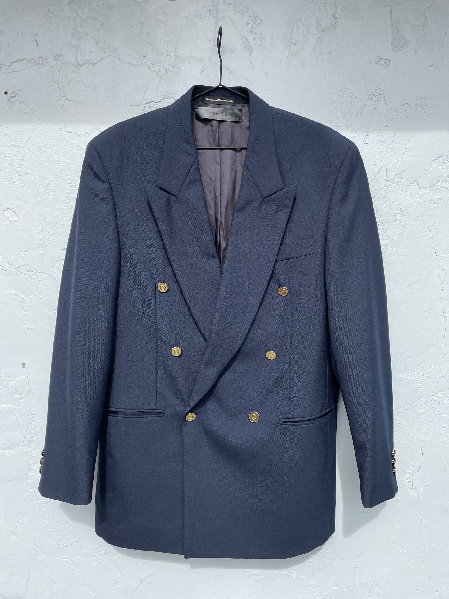 Double Breasted Blue Blazer