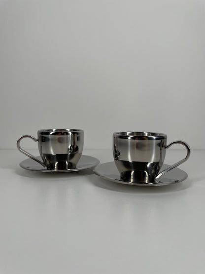Espresso cup and saucer set of 2
