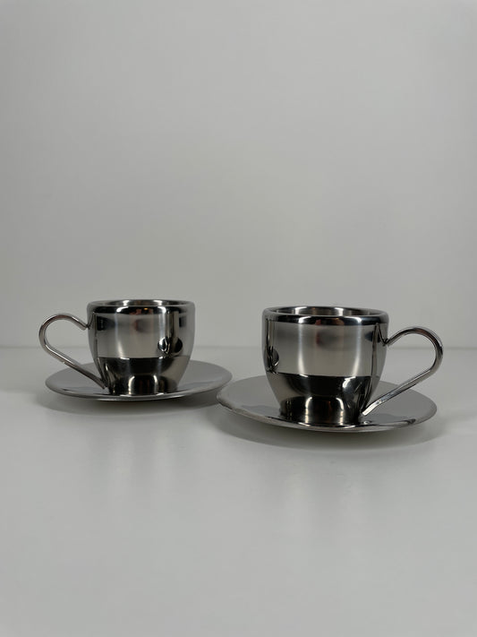 Espresso cup and saucer set of 2