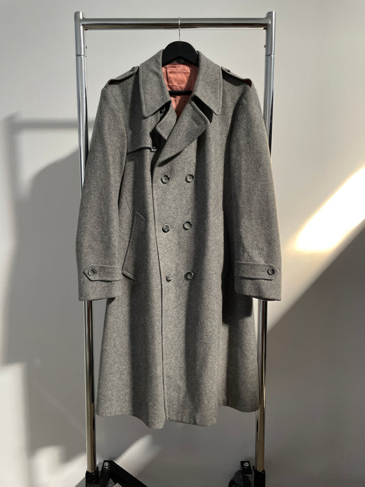 Classic Grey Wool Coat