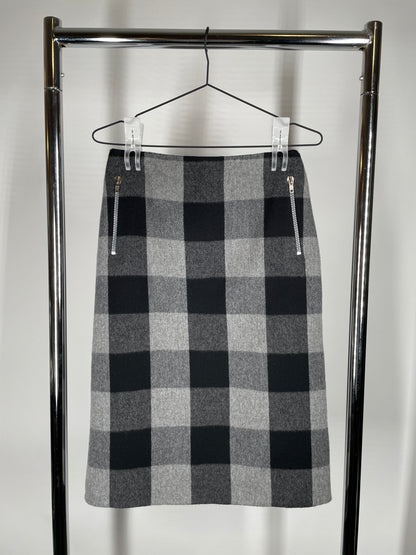 Celine Plaid Skirt