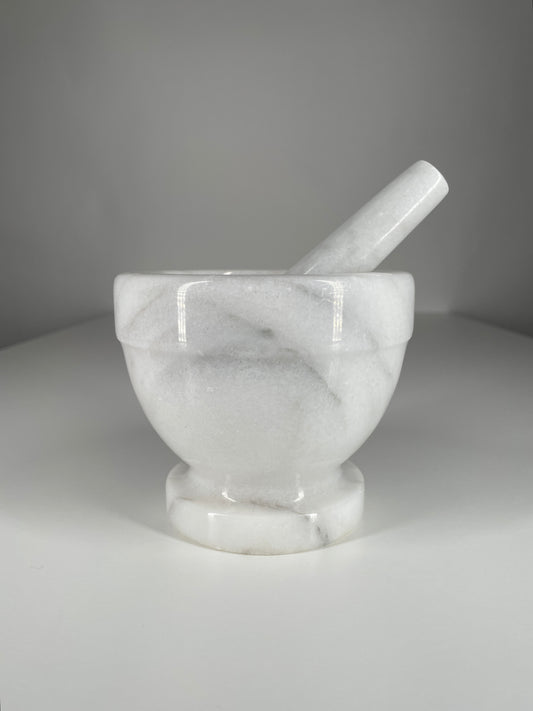 Marble Mortar and Pestle