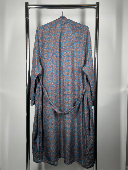 90's Vintage Christian Dumas Silk Robe
