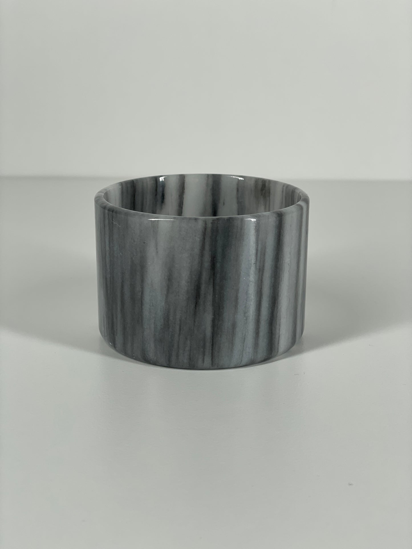 Grey Stone Candle Holder