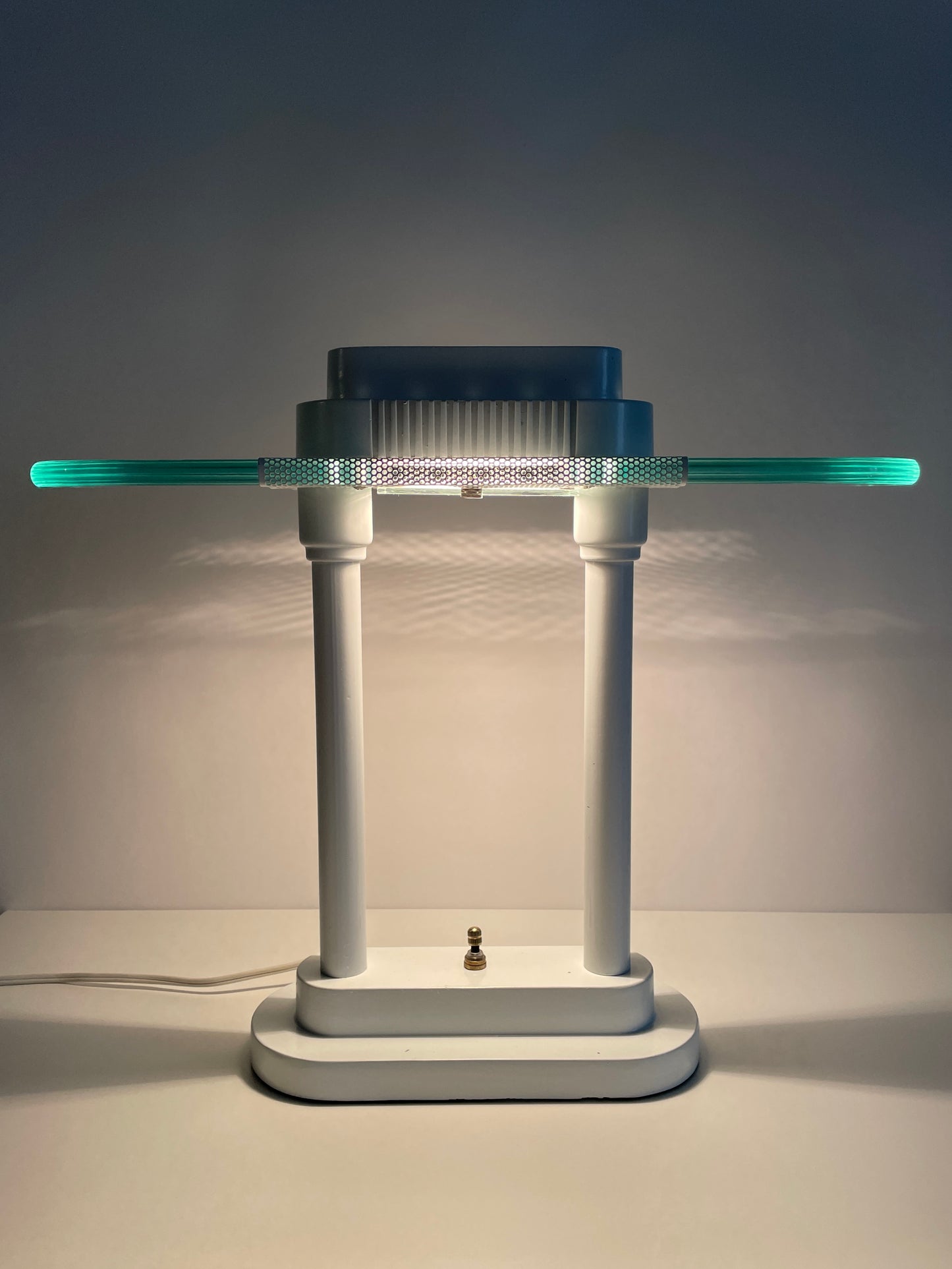 Architectural Desk Lamp by Robert Sonneman in white